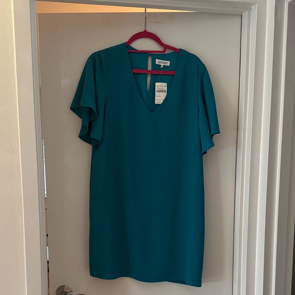 Leyden Teal Enamel Dress